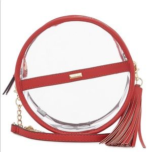 NWOT Gianni Bini clear circle stadium bag